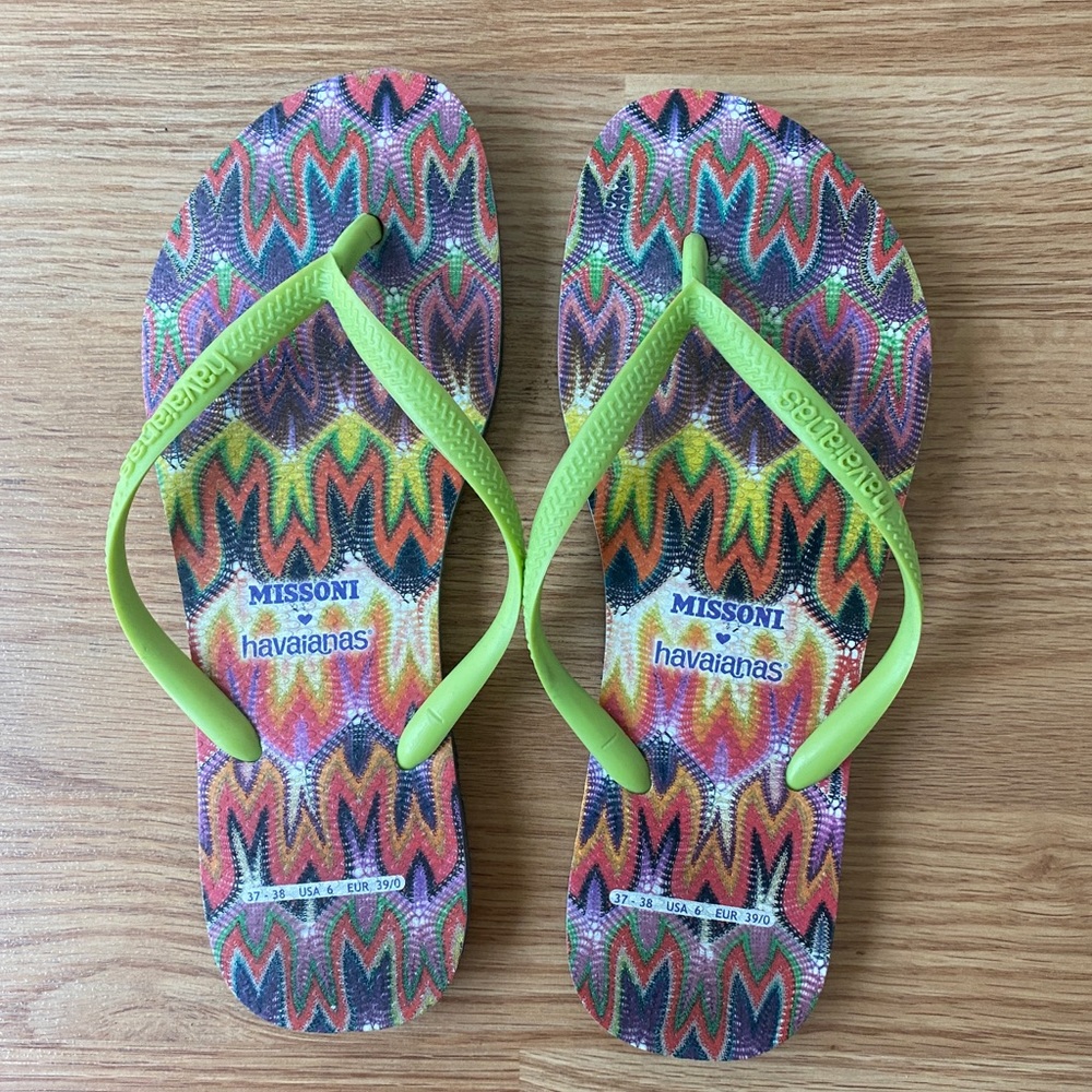 Havaianas x Missoni flip flops